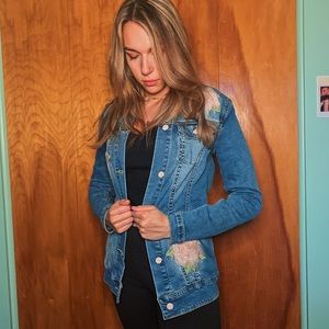 LuLaRoe Rose embroiled Jean Jacket